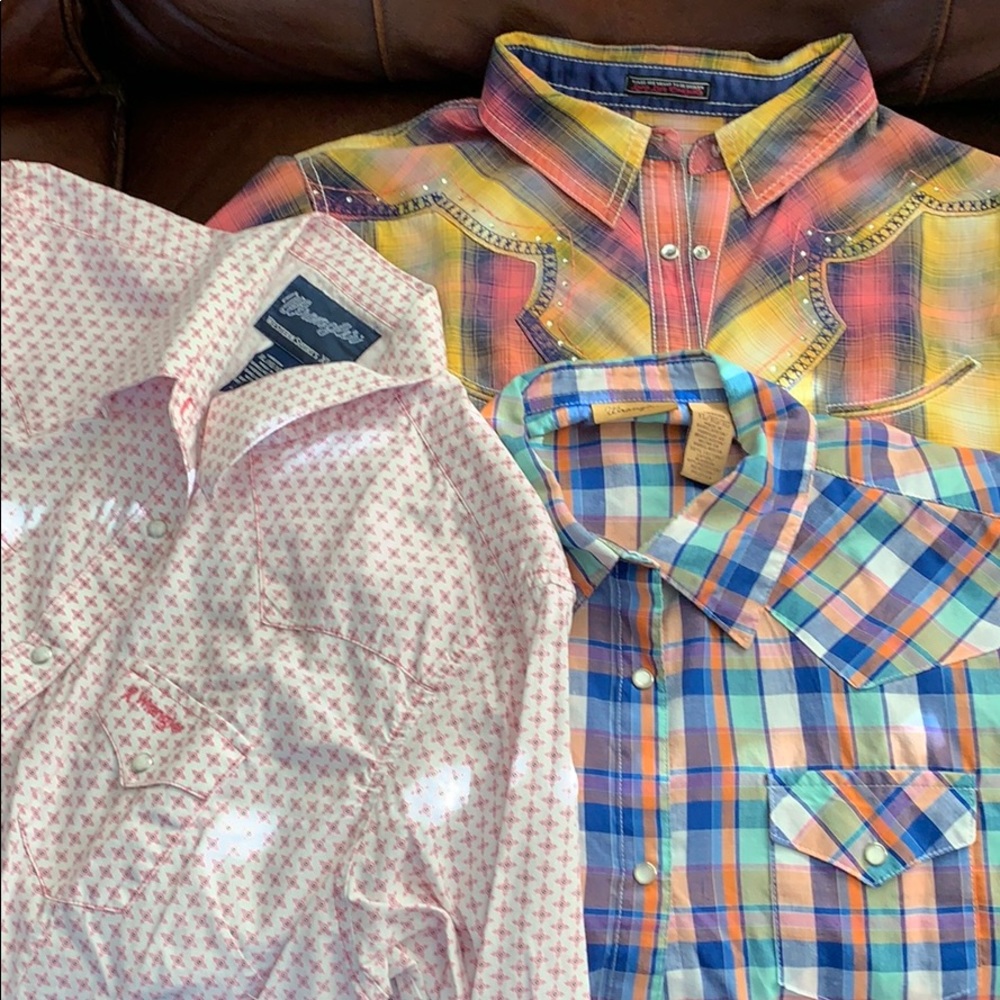 3 Ladies Wrangler Shirts